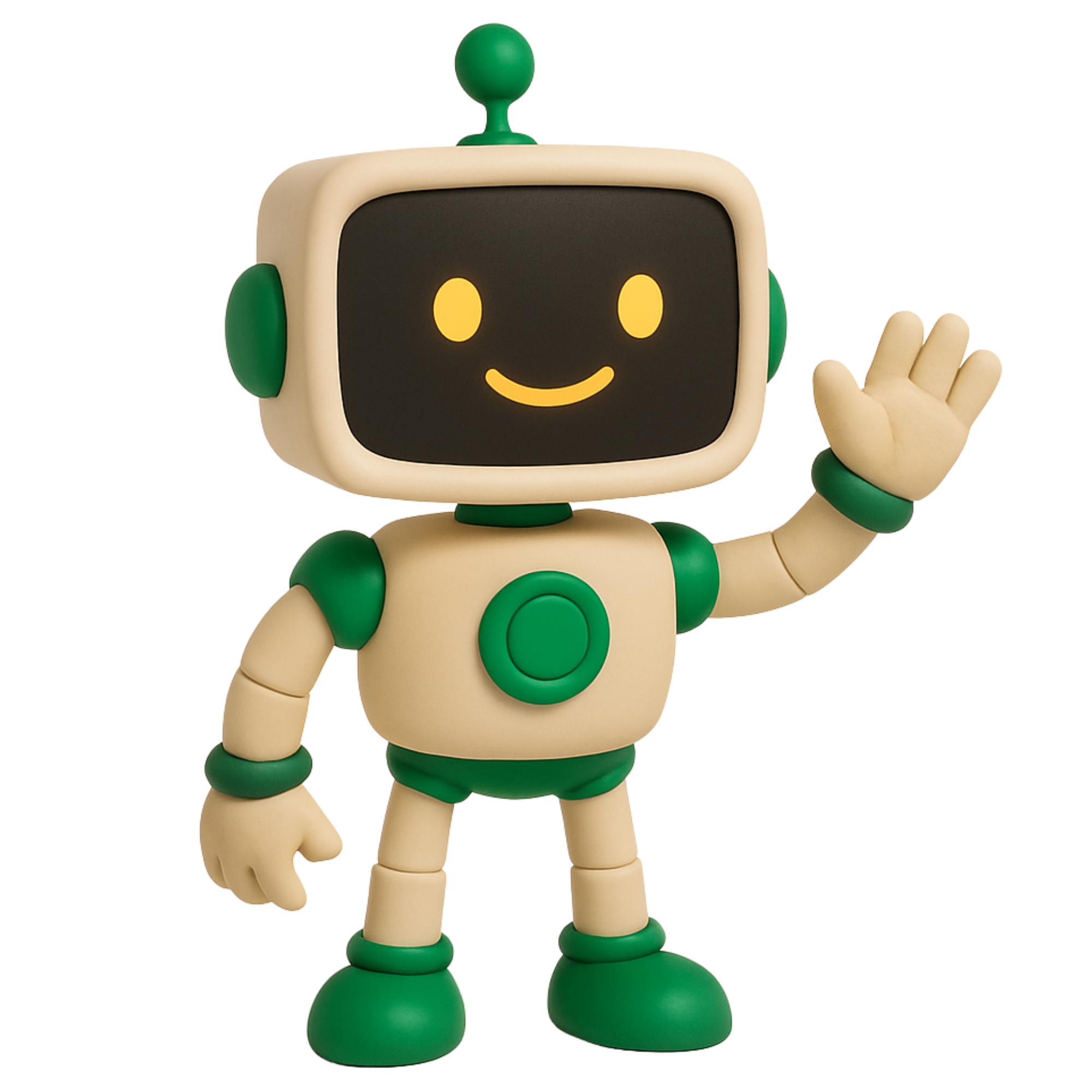 Friendly Tech Assistant Robot